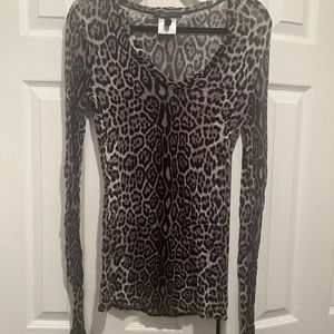 BCBG animal print top